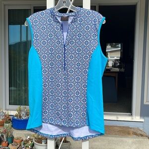 NWOT, Sheila Moon bike/exercise top in sapphire